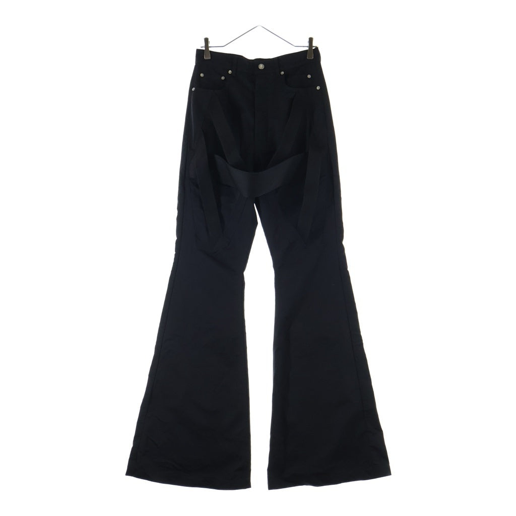 Rick Owens(リックオウエンス) MEGASTARAPPED BOLANBOOTCUT ブーツカット パンツ ブラック RU02F4364-MUER4