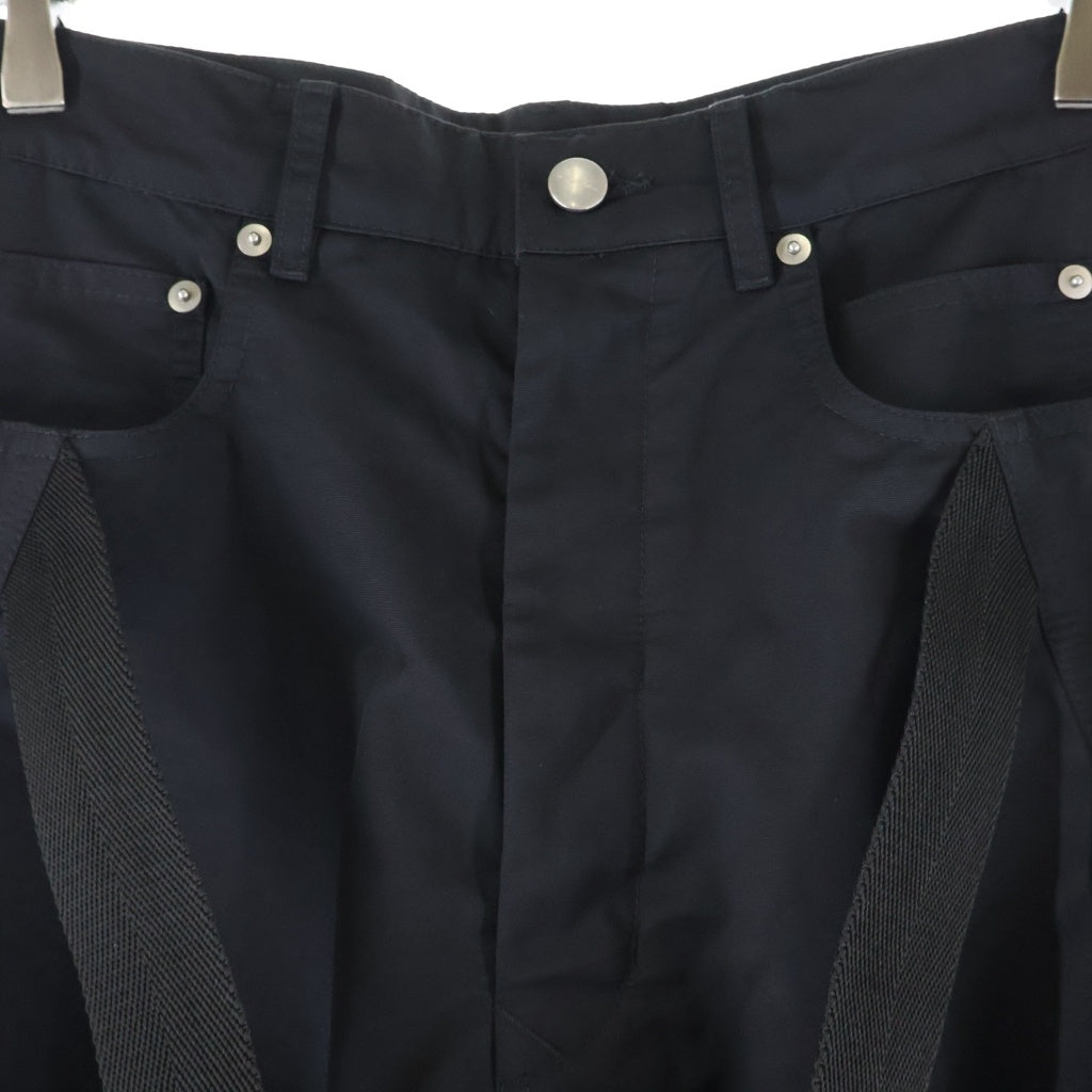 Rick Owens(リックオウエンス) MEGASTARAPPED BOLANBOOTCUT ブーツカット パンツ ブラック RU02F4364-MUER4