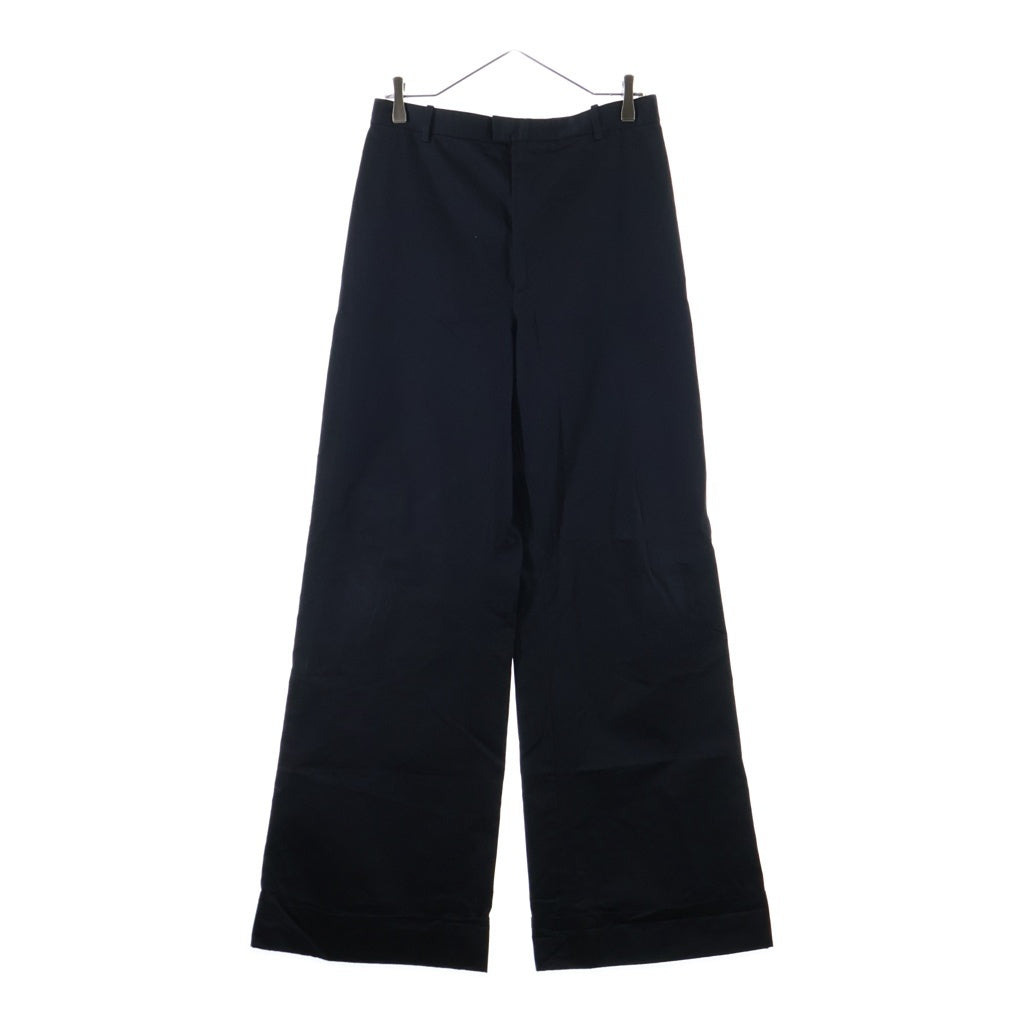 Maison Margiela(メゾンマルジェラ) 19SS コットンツイル ワイドパンツ レディース ブラック S51KA0435 S49667