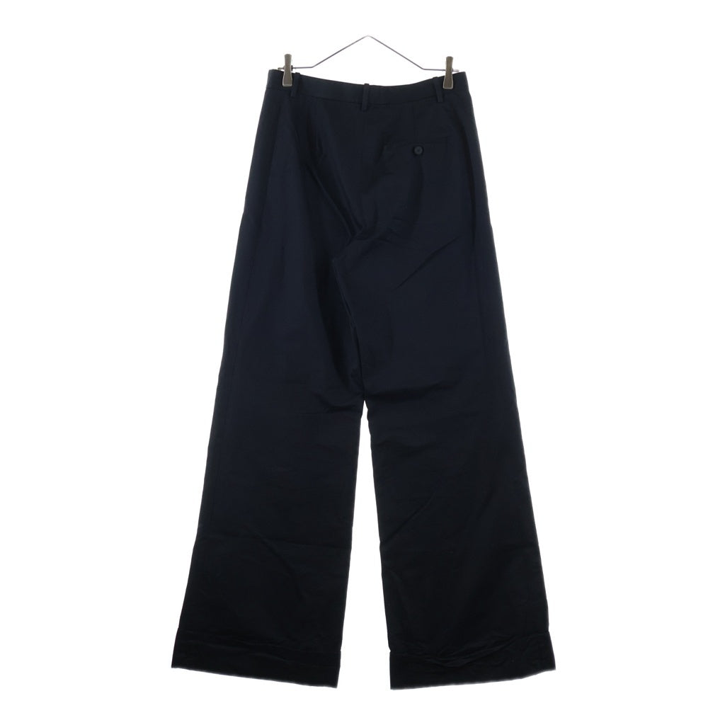 Maison Margiela(メゾンマルジェラ) 19SS コットンツイル ワイドパンツ レディース ブラック S51KA0435 S49667