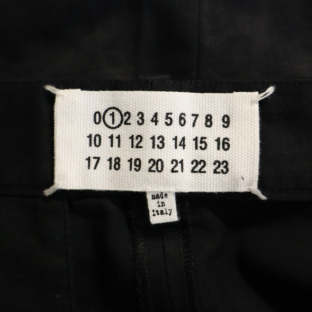 Maison Margiela(メゾンマルジェラ) 19SS コットンツイル ワイドパンツ レディース ブラック S51KA0435 S49667