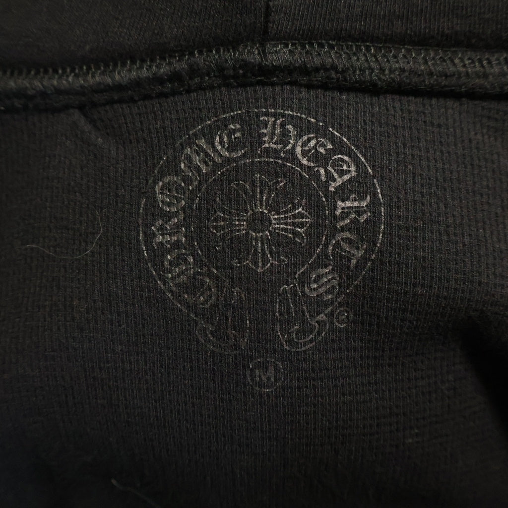 CHROME HEARTS(クロムハーツ) Made In Hollywood 3 Icon Pullover Hoodie 裏地サーマル 3アイコン ジップアップパーカー ブラック