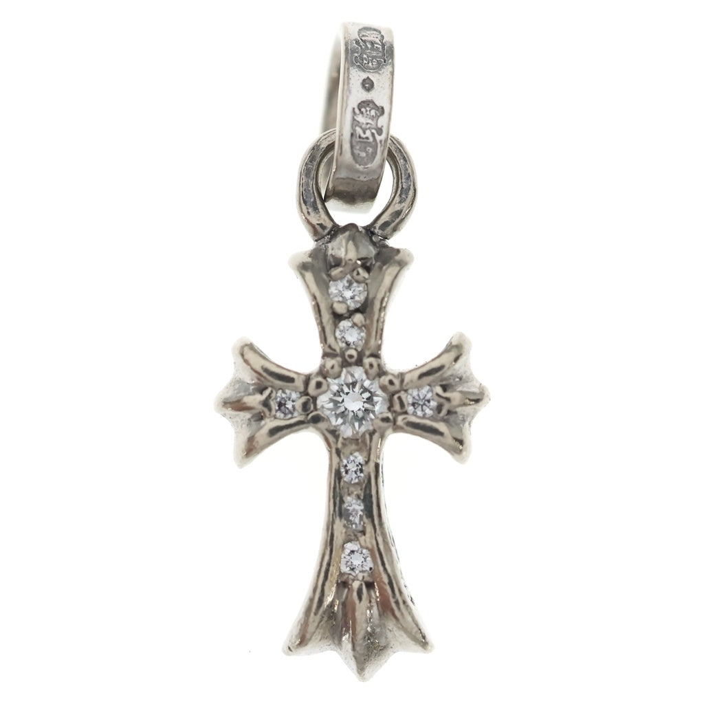 CHROME HEARTS(クロムハーツ) 18KWG CRS BBYFAT P/DIA ベイビーファットクロス PAVEダイヤ ペンダントトップ ホワイトゴールド