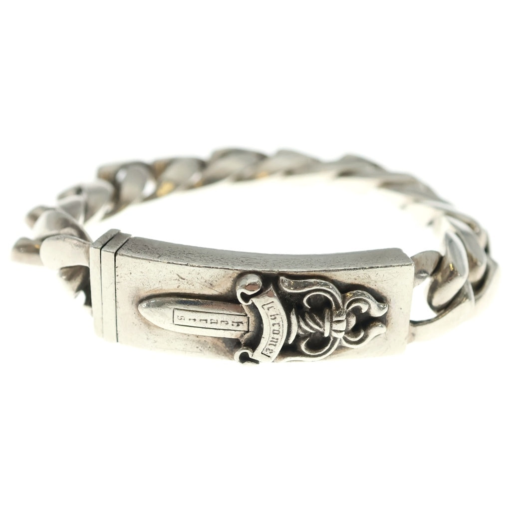 CHROME HEARTS(クロムハーツ) ID DAGGER ダガーIDクラシックリンクブレスレット 13LINK シルバー BCA156