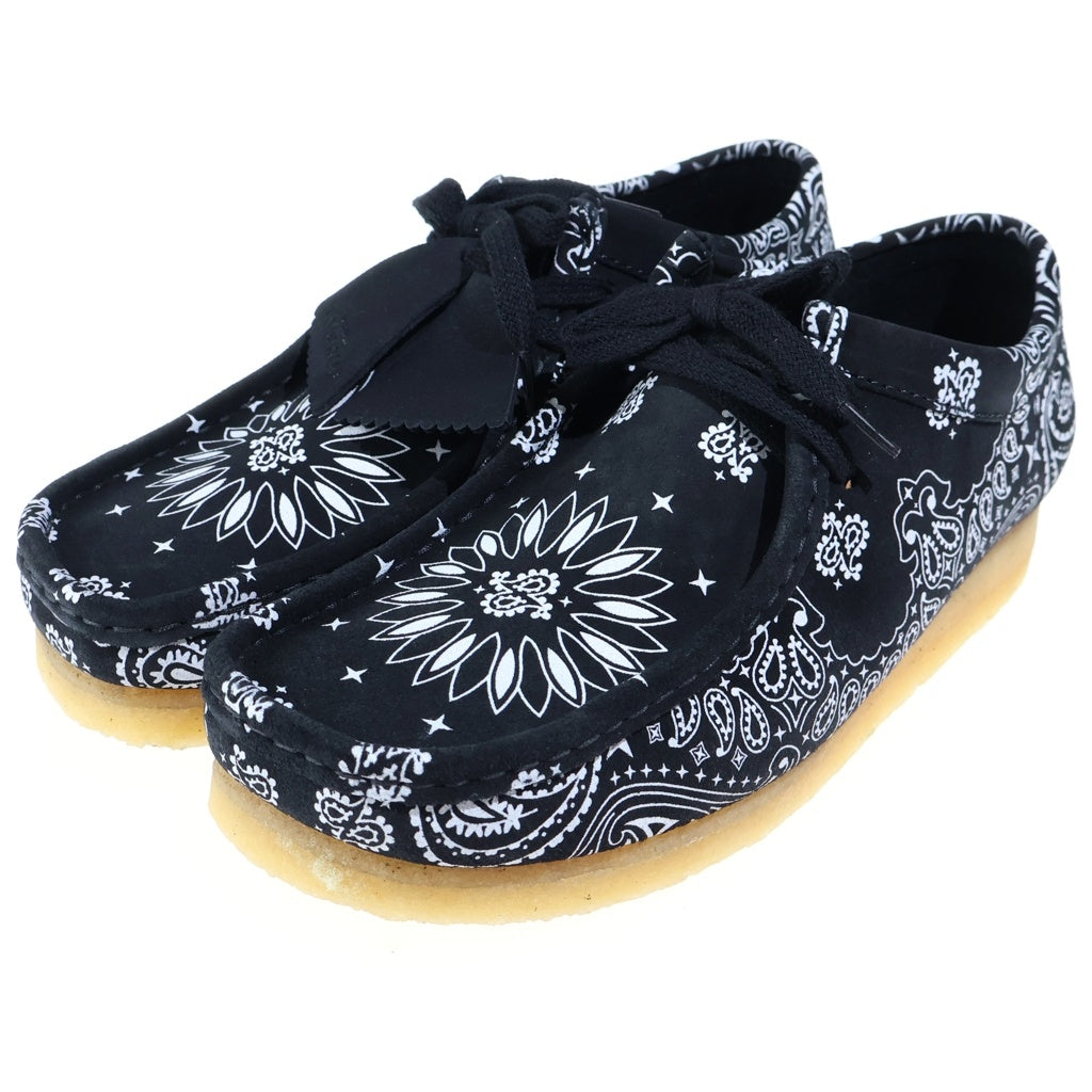 SUPREME(シュプリーム) 19SS ×Clarks Bandana Wallabee クラークス バンダナ総柄 ワラビーシューズ ブラック