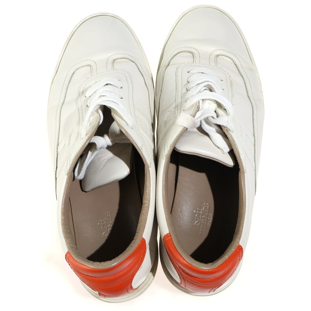 HERMES(エルメス) クイッカー レザーローカットスニーカー ホワイト