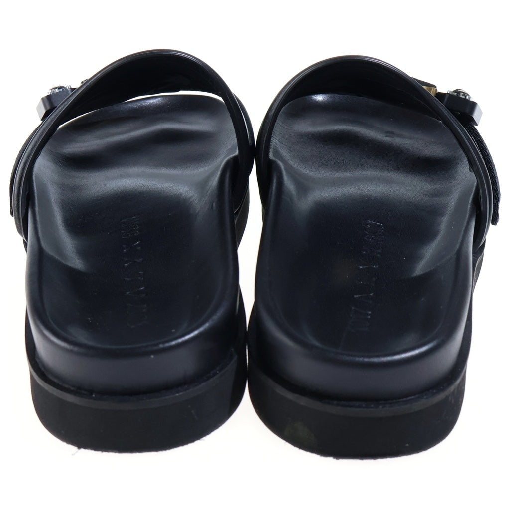 1017 ALYX 9SM(アリクス) Roller coaster buckle slides バックル レザー サンダル ブラック AAUSL0002LE01 レディース