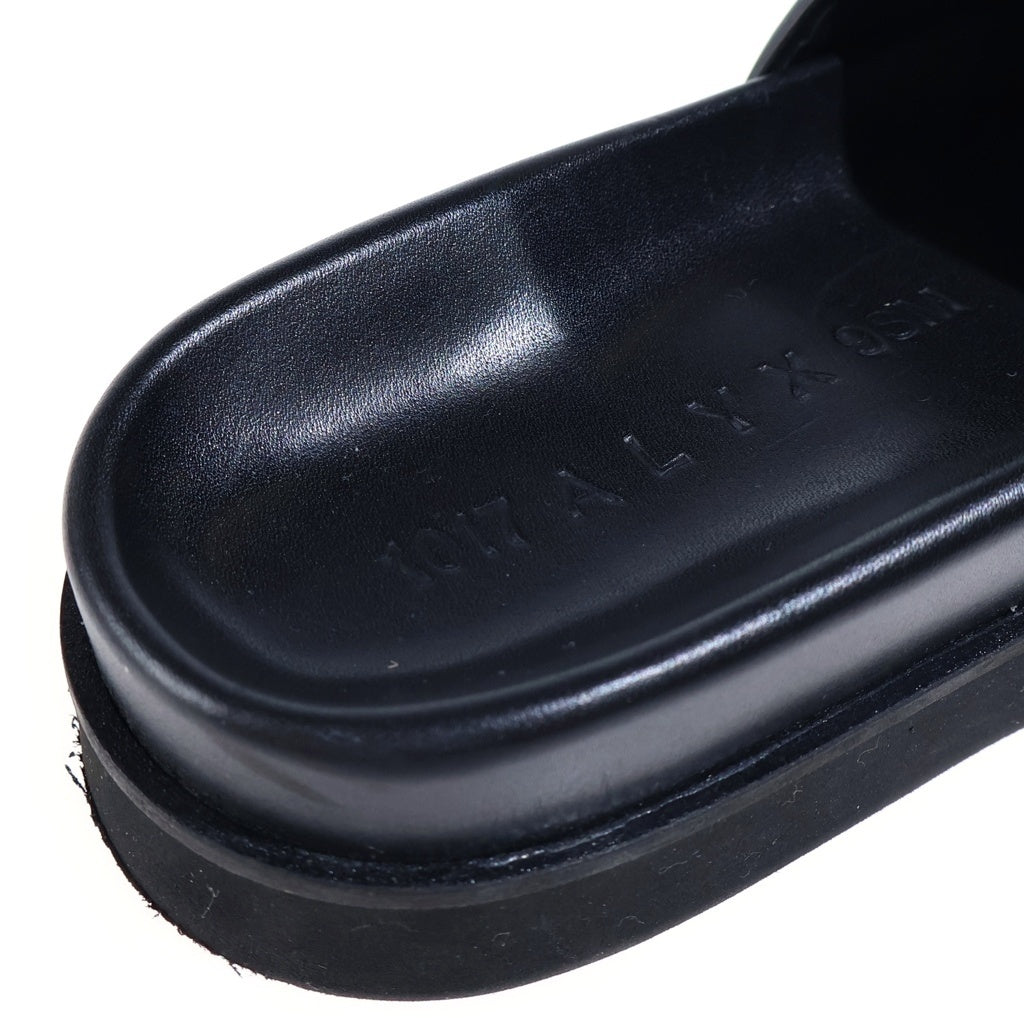 1017 ALYX 9SM(アリクス) Roller coaster buckle slides バックル レザー サンダル ブラック AAUSL0002LE01 レディース