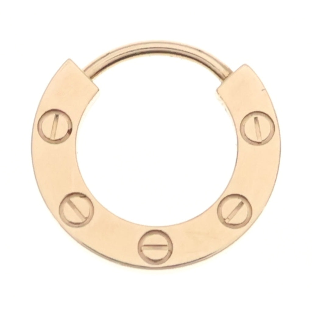 Cartier(カルティエ) K18YG ラブシングルイヤリング フープピアス ゴールド B8301423 レディース