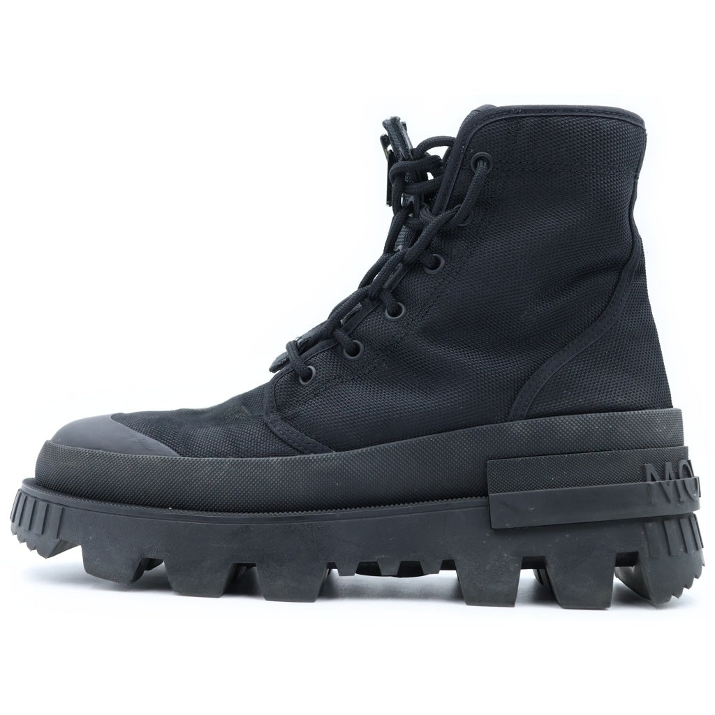 MONCLER GENIUS(モンクレール ジーニアス) 4 HYKE ハイク ソールロゴデザイン ジップアップ ショートブーツ ブラック 09K-4F00010-M2541