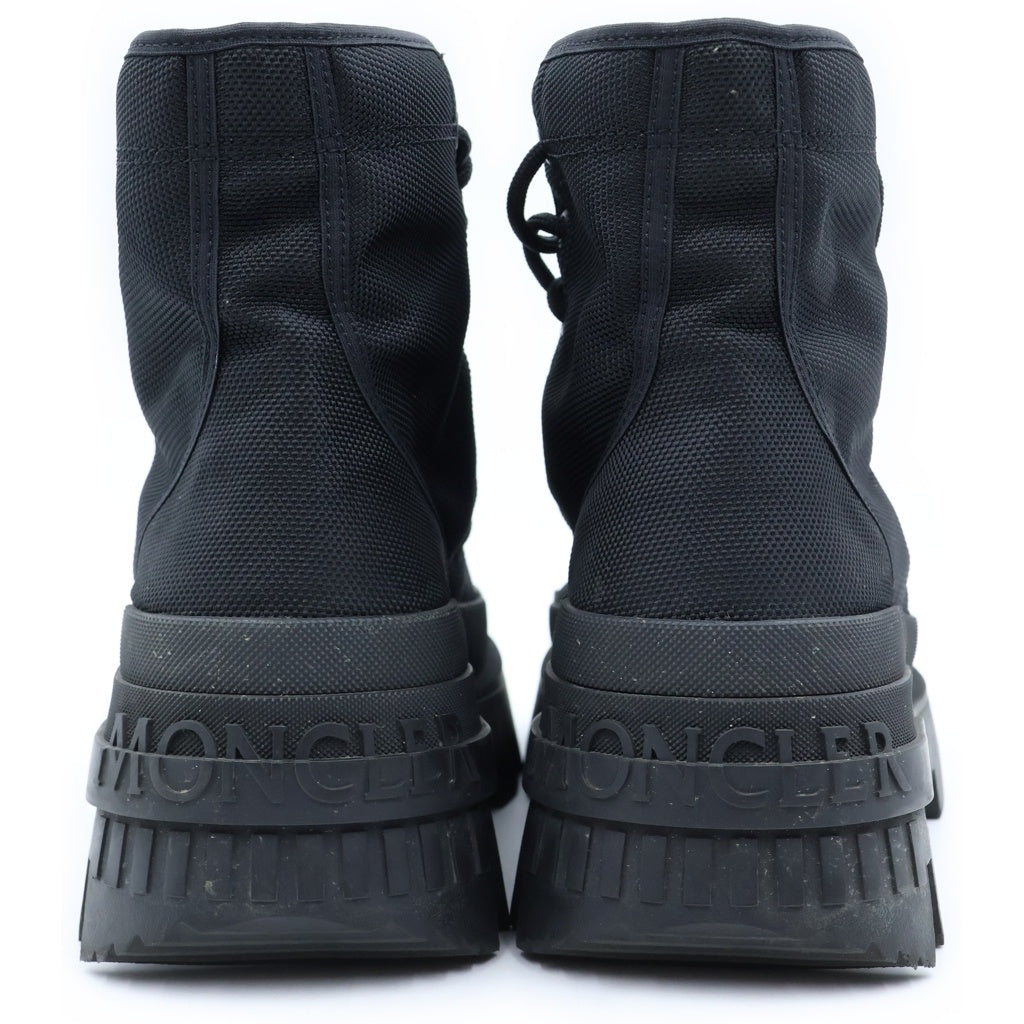 MONCLER GENIUS(モンクレール ジーニアス) 4 HYKE ハイク ソールロゴデザイン ジップアップ ショートブーツ ブラック 09K-4F00010-M2541