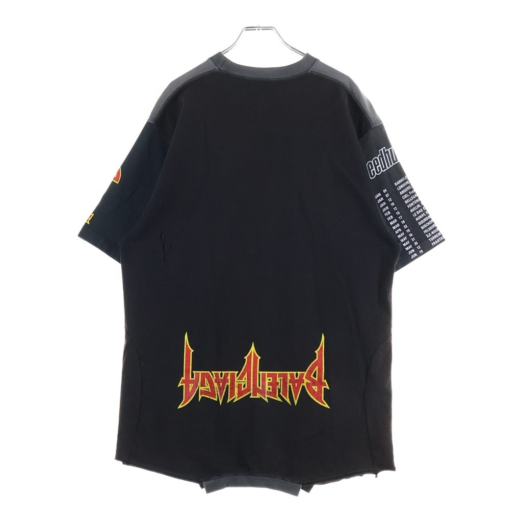 BALENCIAGA(バレンシアガ) 22SS Speed Hunter Upside Down Tee オーバーサイズ クルーネック半袖Tシャツカットソー ブラック 698811