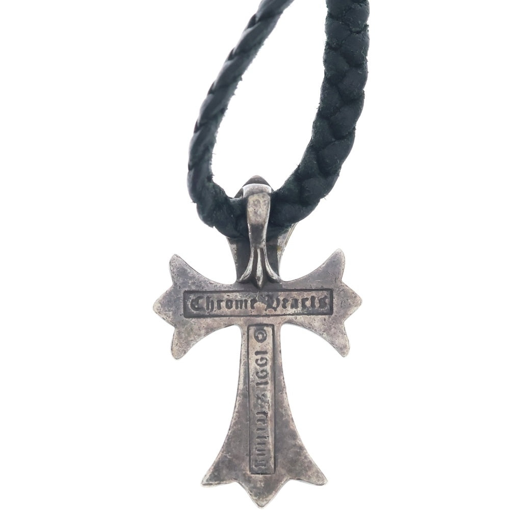 CHROME HEARTS(クロムハーツ) CH CRS SMLスモールCHクロス BC ボロチップブレイド ネックレス シルバー BCA220