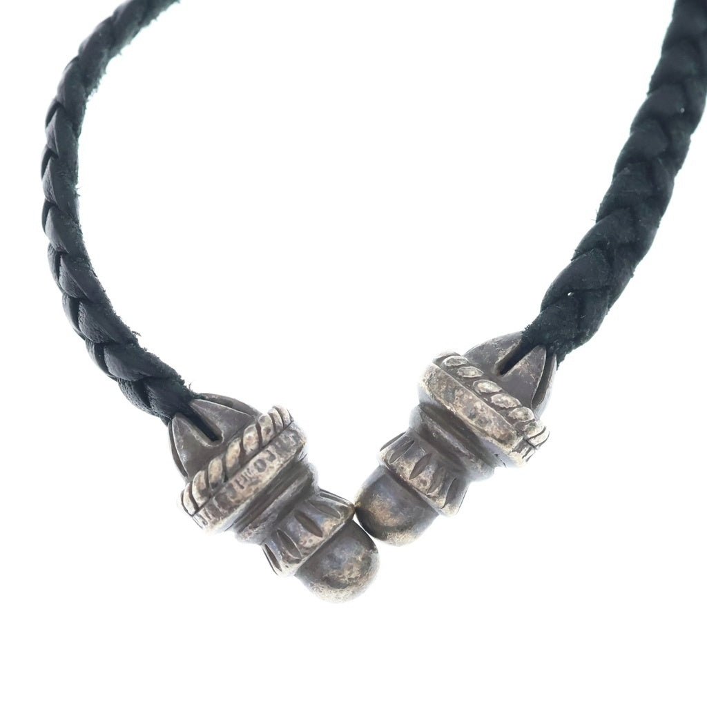 CHROME HEARTS(クロムハーツ) CH CRS SMLスモールCHクロス BC ボロチップブレイド ネックレス シルバー BCA220