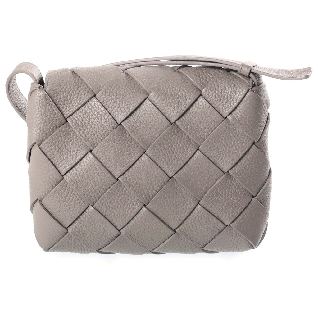 BOTTEGA VENETA(ボッテガヴェネタ) ディアゴ イントレチャートグレインレザーショルダーバッグ グレー 795637V4FV11638 レディース