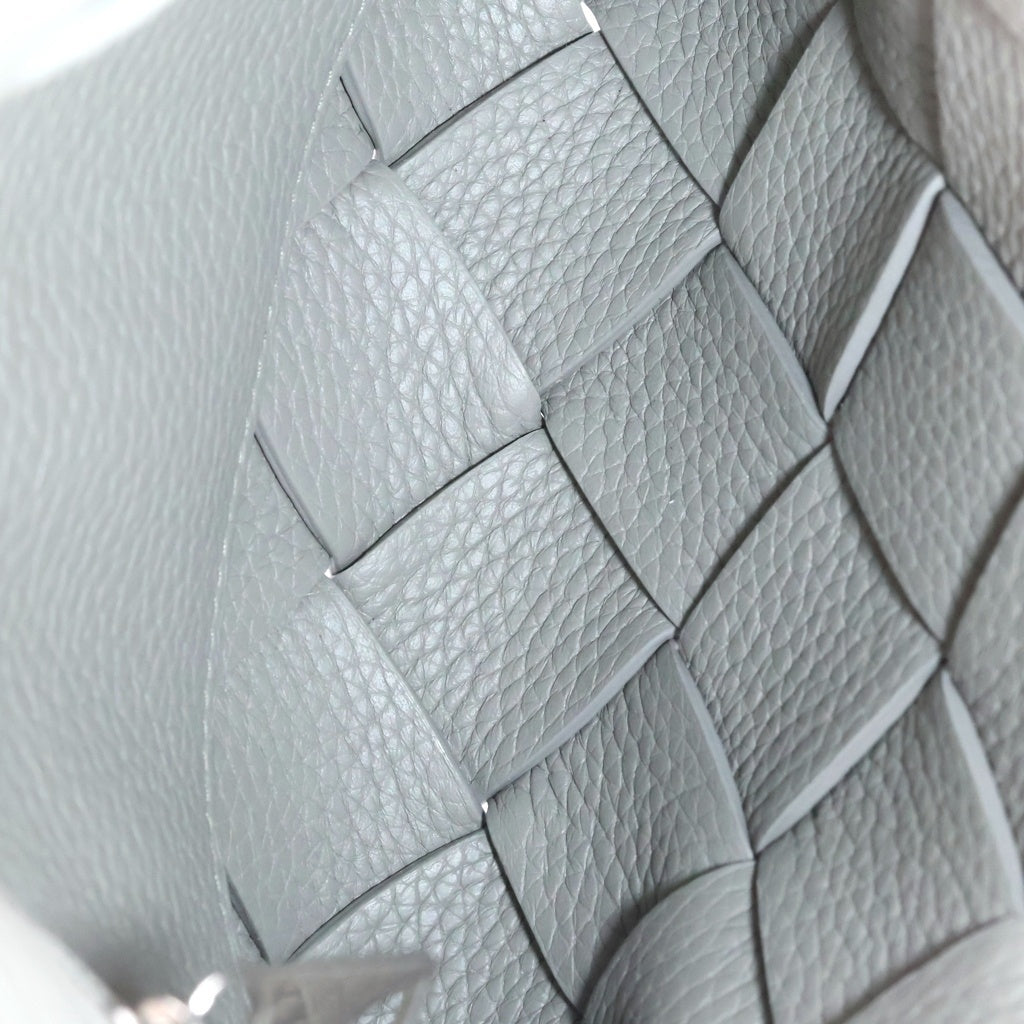 BOTTEGA VENETA(ボッテガヴェネタ) ディアゴ イントレチャートグレインレザーショルダーバッグ グレー 795637V4FV11638 レディース