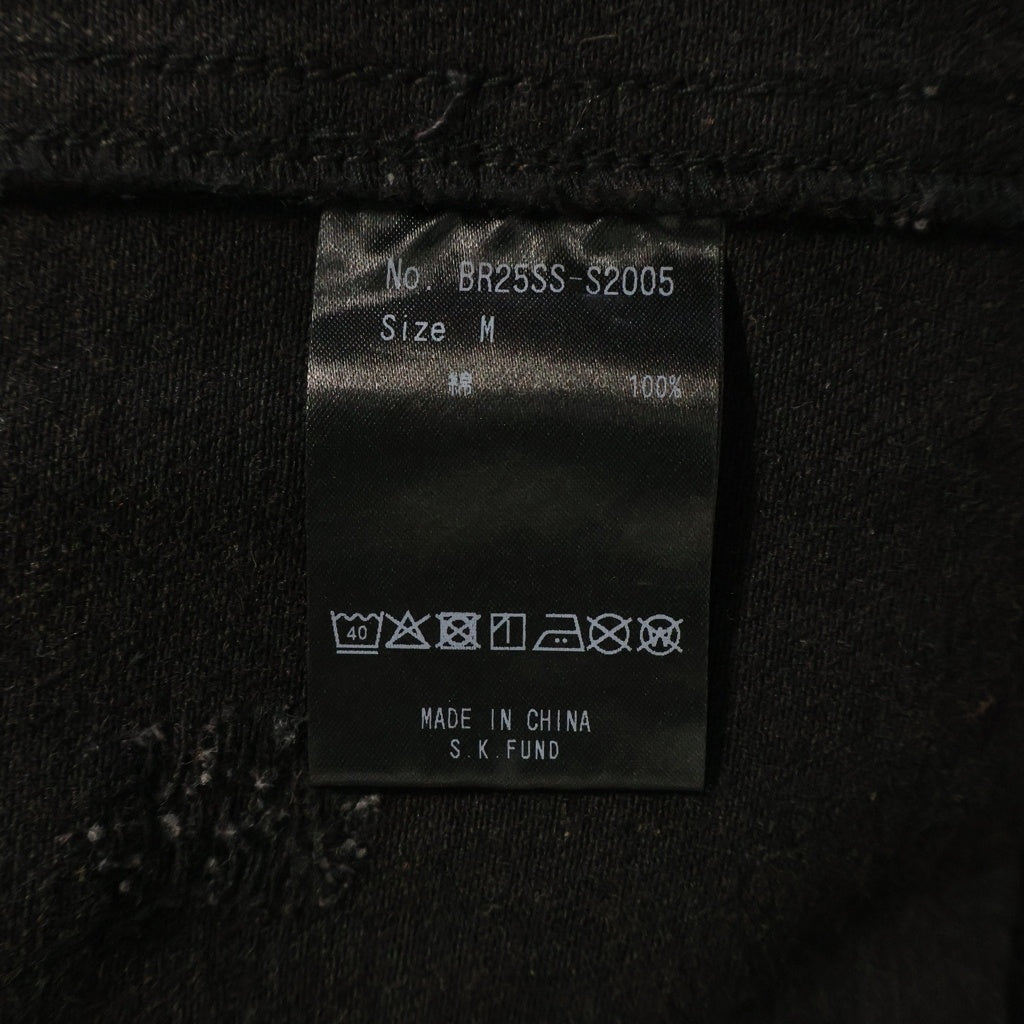 BREATH(ブレス) SUICIDE STUDS DENIM SHIRTS スーサイド スタッズ 半袖デニムシャツ ブラック BR25SS-S2005