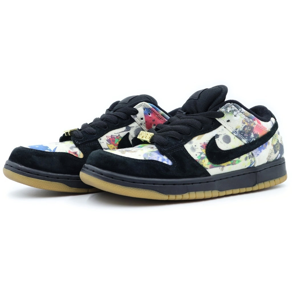 NIKE SB(ナイキエスビー) 23AW ×Supreme Dunk Low Rammellzee シュプリーム ダンク ラメルジー ローカットスニーカー ブラック/マルチカラー US8/26cm FD8778-001