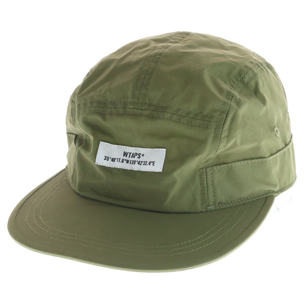 WTAPS(ダブルタップス) 20AW NYCO.TUSSAH ボックスロゴ ナイロン ジェットキャップ 帽子 カーキ 202HCDT-HT10