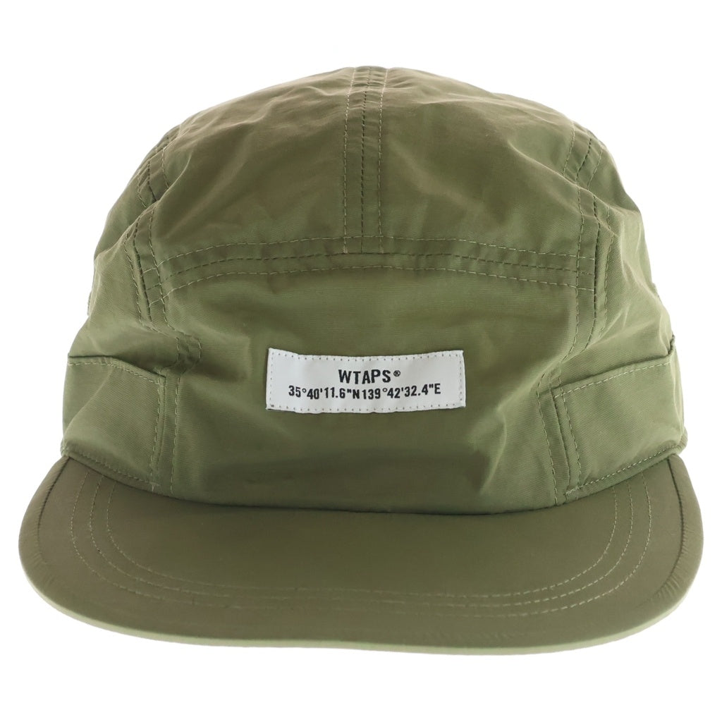 WTAPS(ダブルタップス) 20AW NYCO.TUSSAH ボックスロゴ ナイロン ジェットキャップ 帽子 カーキ 202HCDT-HT10