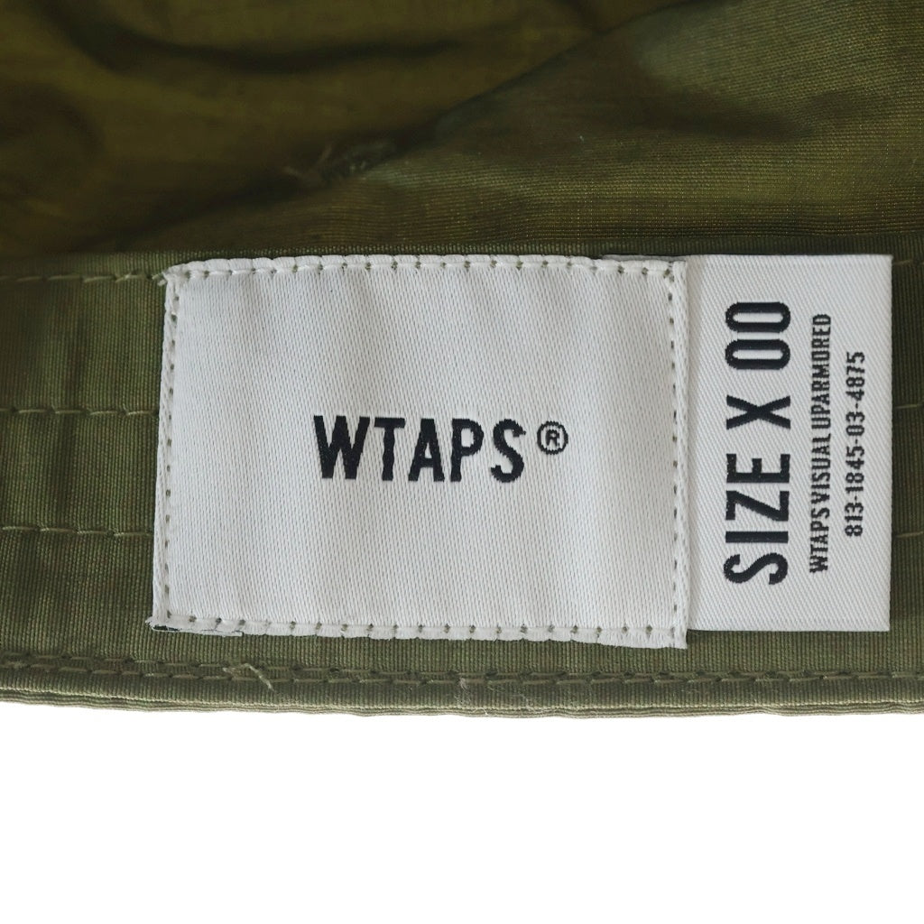 WTAPS(ダブルタップス) 20AW NYCO.TUSSAH ボックスロゴ ナイロン ジェットキャップ 帽子 カーキ 202HCDT-HT10