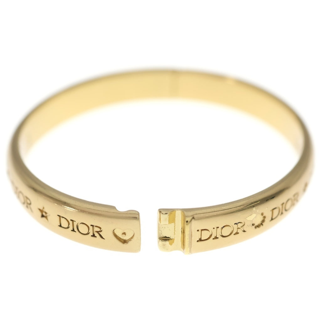 DIOR(ディオール) Tresor ロゴ型押し バングル ゴールド レディース