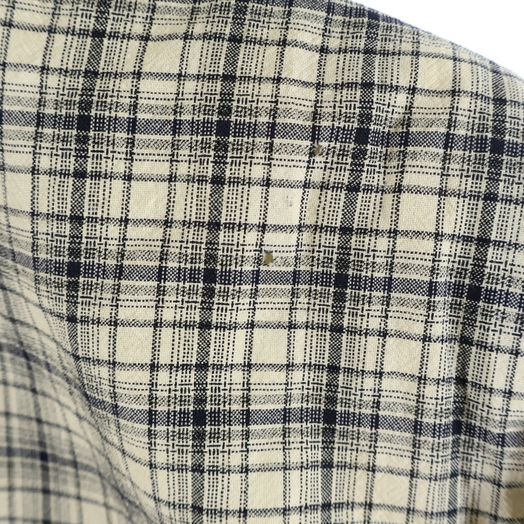 COMME des GARCONS HOMME(コムデギャルソンオム) 90s 田中オム期 ウールチェックテーラードジャケット アイボリー HJ-02027M
