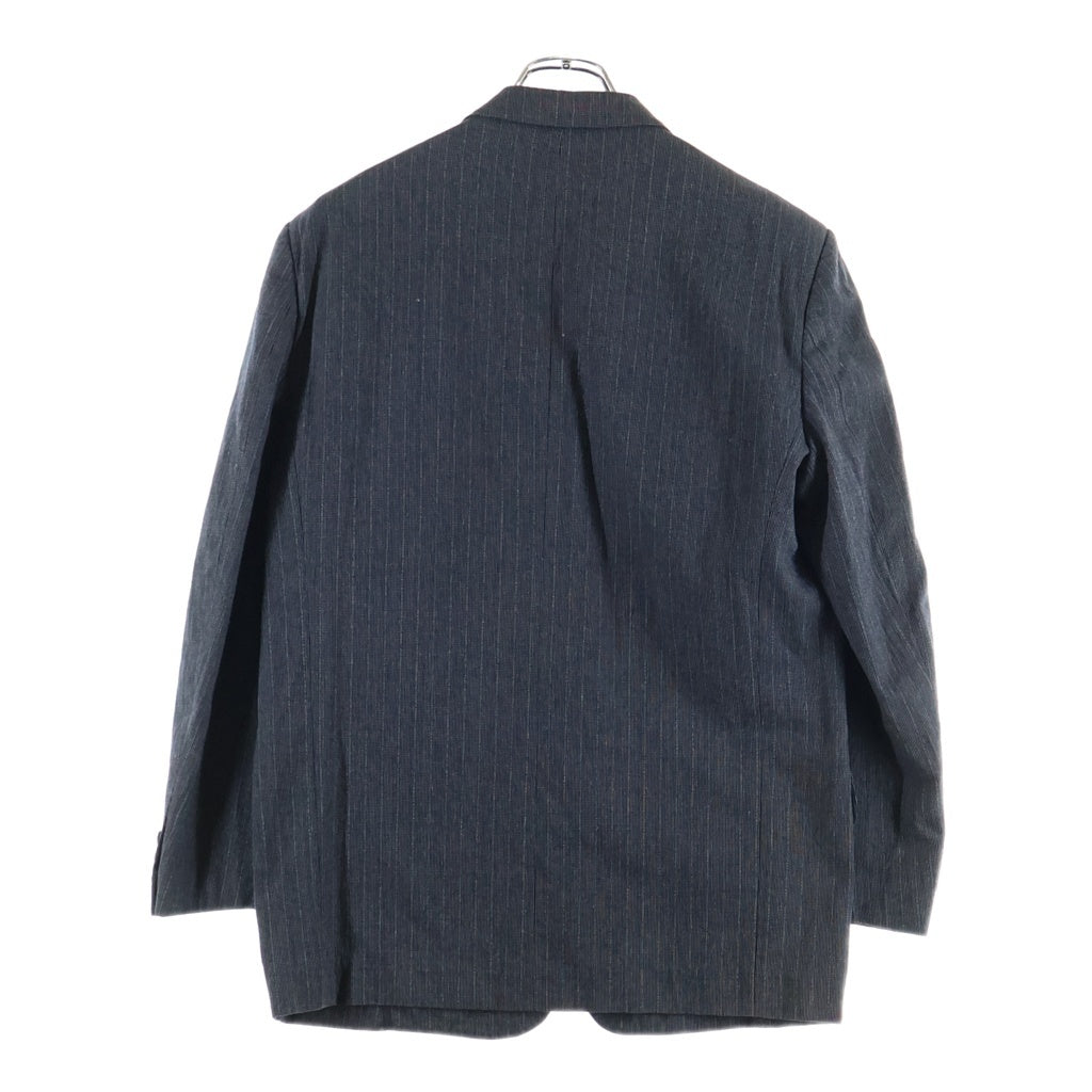 COMME des GARCONS HOMME(コムデギャルソンオム) 90s 田中オム期 コットンストライプ テーラードジャケット グレー HJ-0218