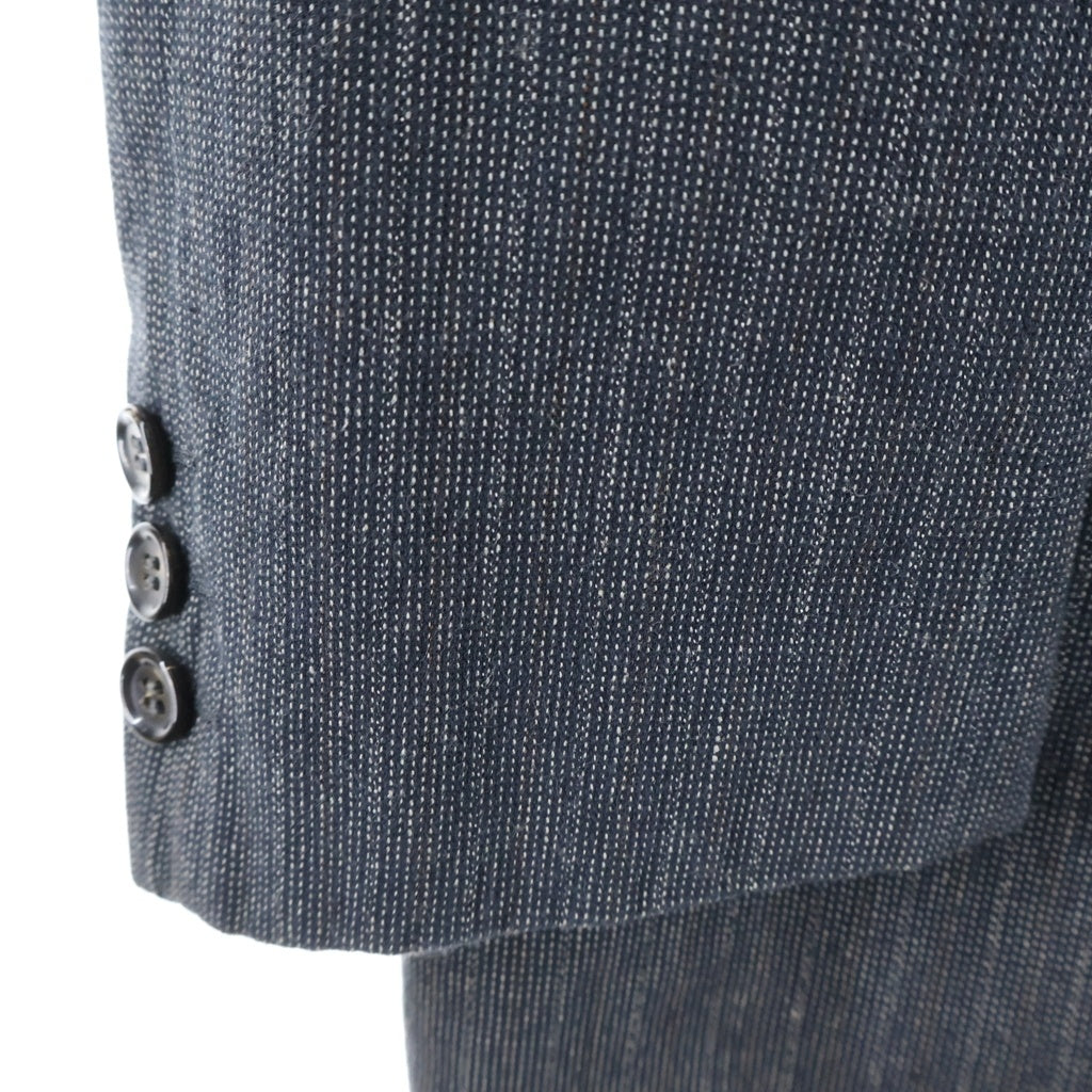 COMME des GARCONS HOMME(コムデギャルソンオム) 90s 田中オム期 コットンストライプ テーラードジャケット グレー HJ-0218