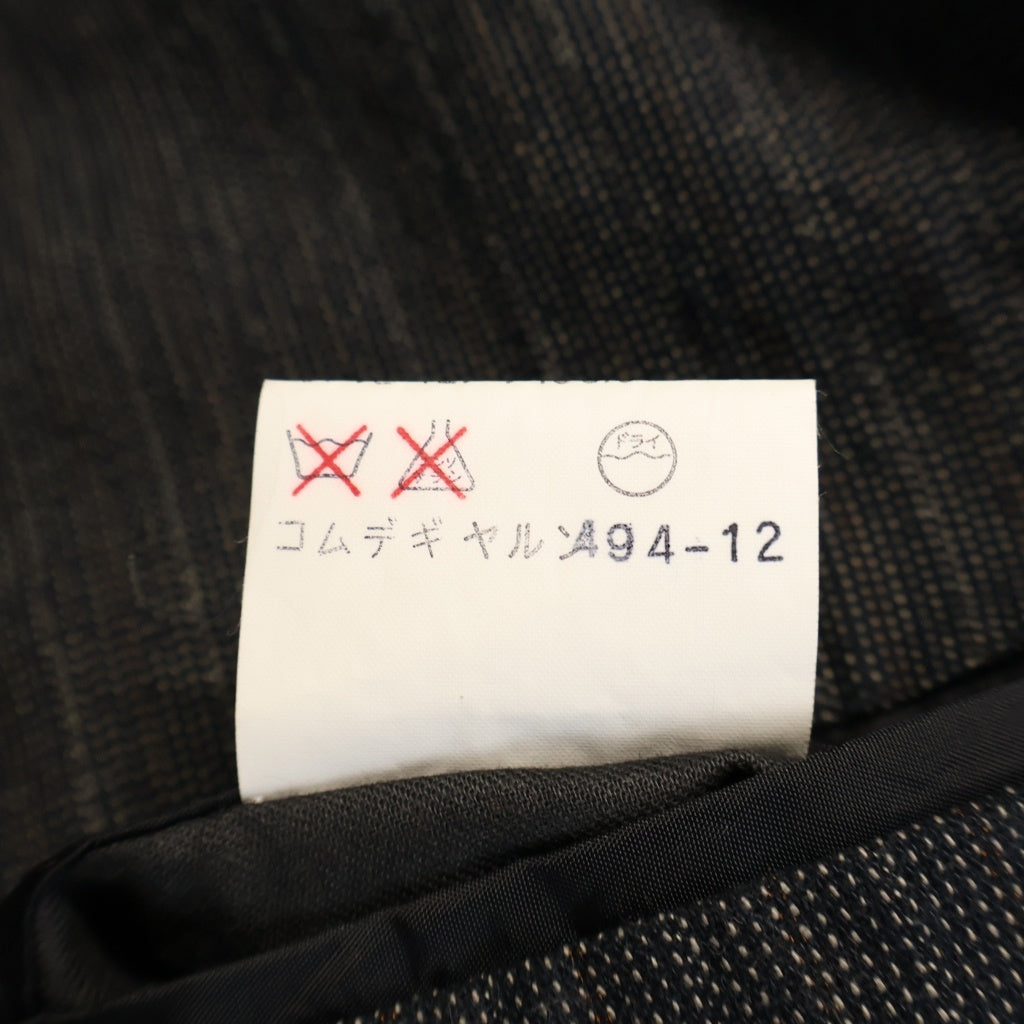 COMME des GARCONS HOMME(コムデギャルソンオム) 90s 田中オム期 コットンストライプ テーラードジャケット グレー HJ-0218