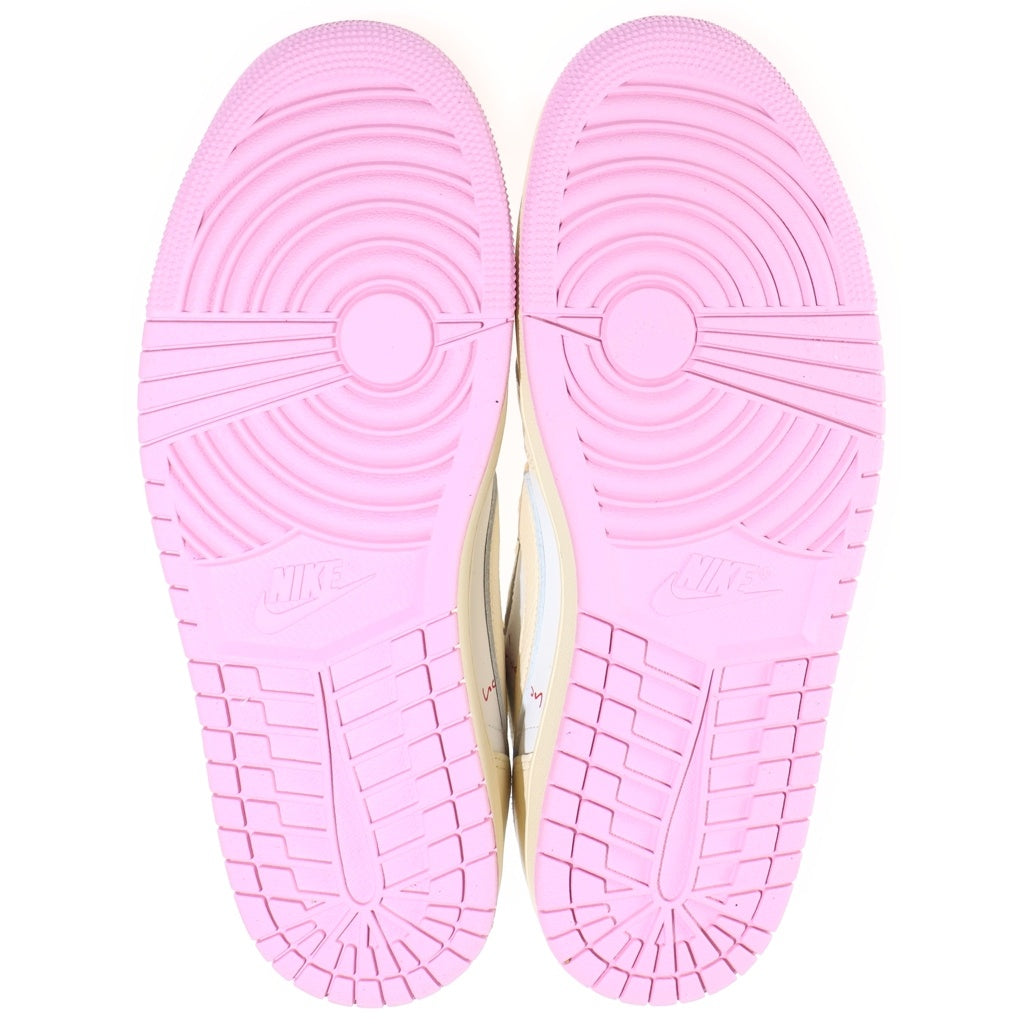 NIKE(ナイキ) ×Travis Scott AIR JORDAN 1 LOW OG SP Sail Tropical Pink エアジョーダン1 ローカットスニーカー US10/28cm IQ7604-101