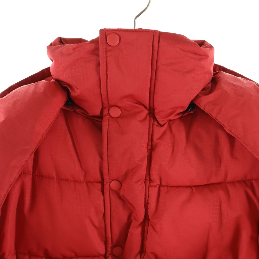 BALENCIAGA(バレンシアガ) New Swing Puffer ニュースイング パファー ジップアップ 中綿ダウンジャケット レッド 555346