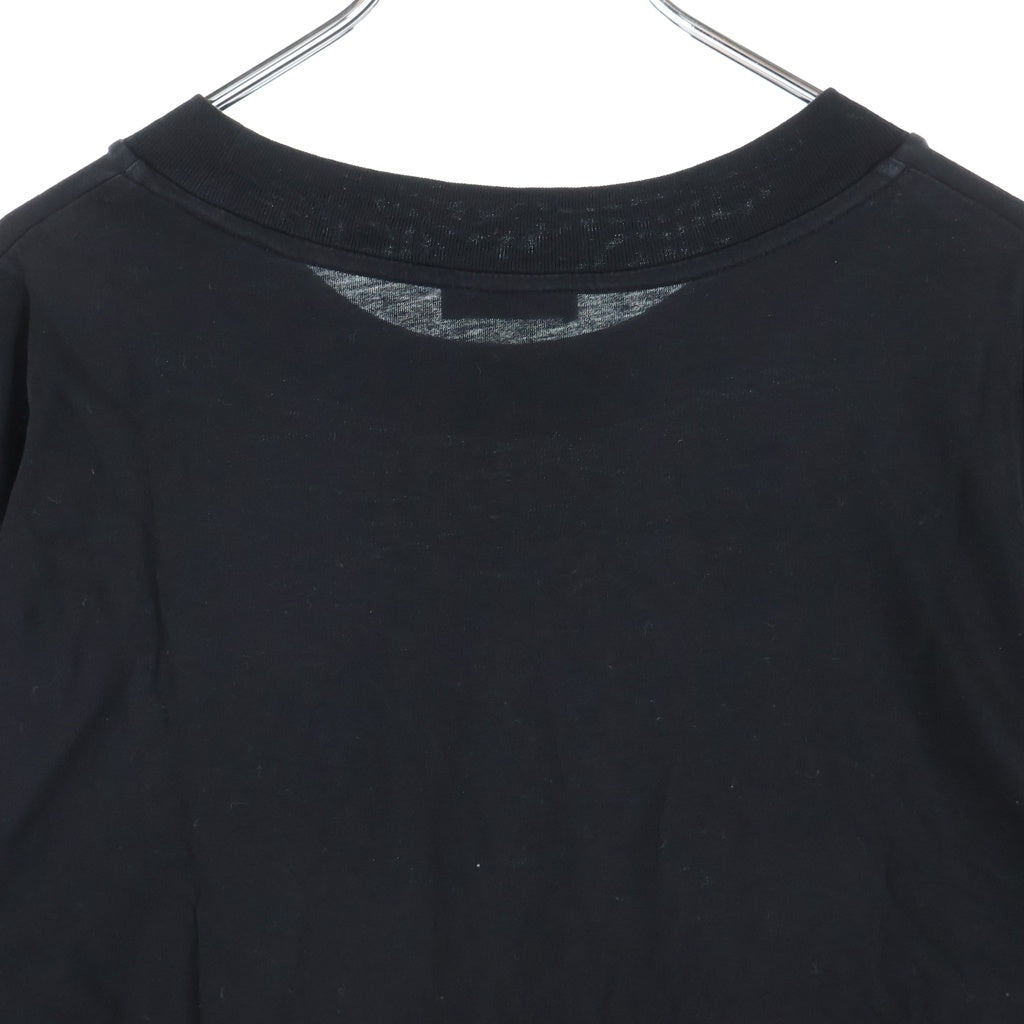 MONCLER(モンクレール) 22SS MAGLIA MANICHE CORTE サイドメッシュロゴプリント クルーネック半袖Tシャツカットソー ブラック I10918C00009 829H8