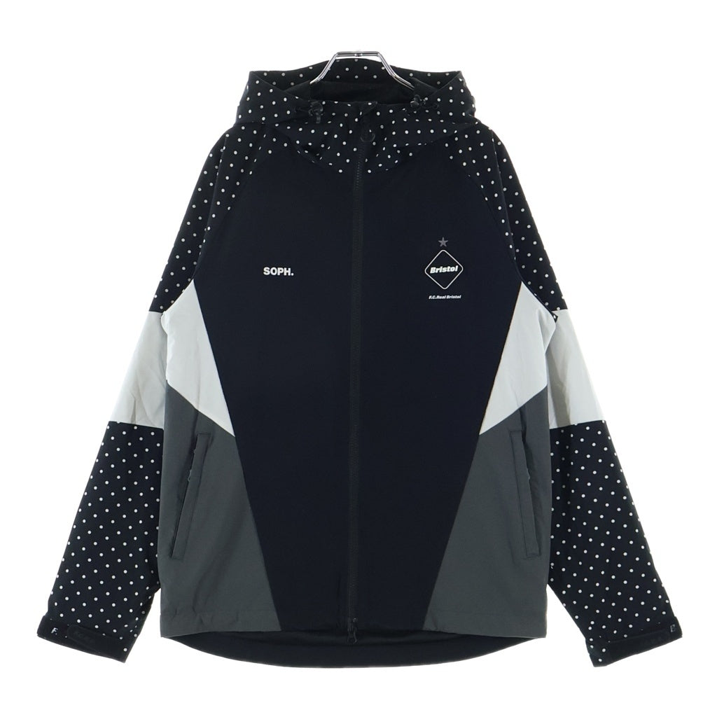 F.C.R.B./F.C.Real Bristol/FCRB(エフシーアールビー/エフシーレアルブリストル) 21SS MULTI PATTERN JACKET マルチパターン ジップアップジャケット ブラック FCRB-210010