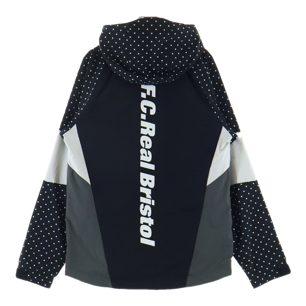 F.C.R.B./F.C.Real Bristol/FCRB(エフシーアールビー/エフシーレアルブリストル) 21SS MULTI PATTERN JACKET マルチパターン ジップアップジャケット ブラック FCRB-210010