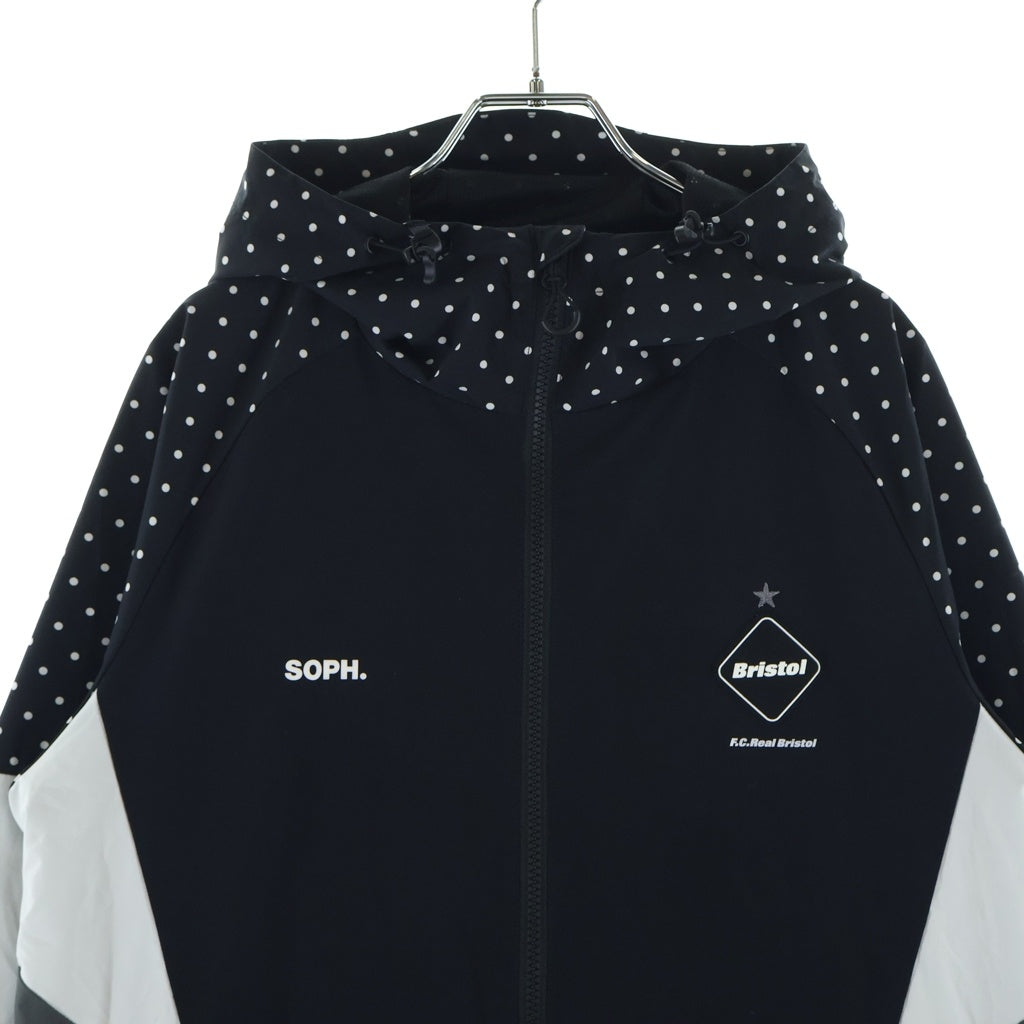 F.C.R.B./F.C.Real Bristol/FCRB(エフシーアールビー/エフシーレアルブリストル) 21SS MULTI PATTERN JACKET マルチパターン ジップアップジャケット ブラック FCRB-210010