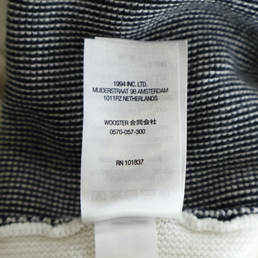 SUPREME(シュプリーム) 22SS Stripe Button Up Polo ストライプ ボタンアップ ニットポロシャツ ホワイト