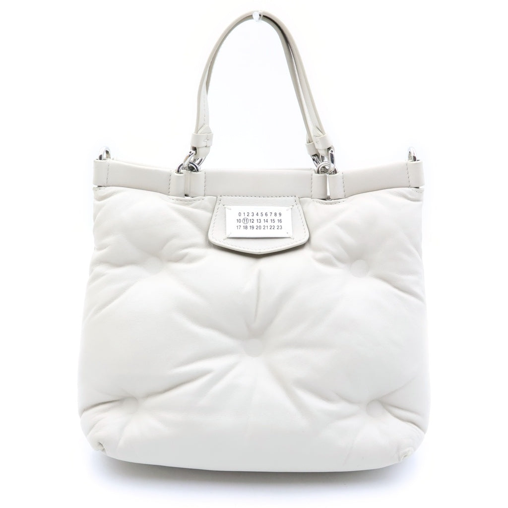 Maison Margiela(メゾンマルジェラ) GLAM SLAM SHOPPING グラムスラム ショッピング ラムレザー ハンドショルダーバッグ アイボリー S56WD0133 P4300 レディース