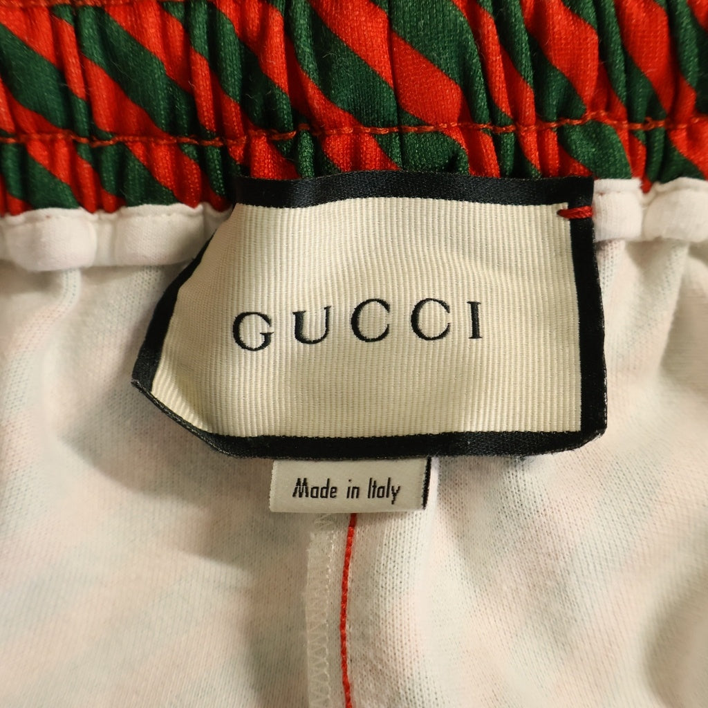 GUCCI(グッチ) 19AW Stripe Jogging Pants ロゴストライプ サイドライン トラックパンツ マルチカラー 575776-XJBBG