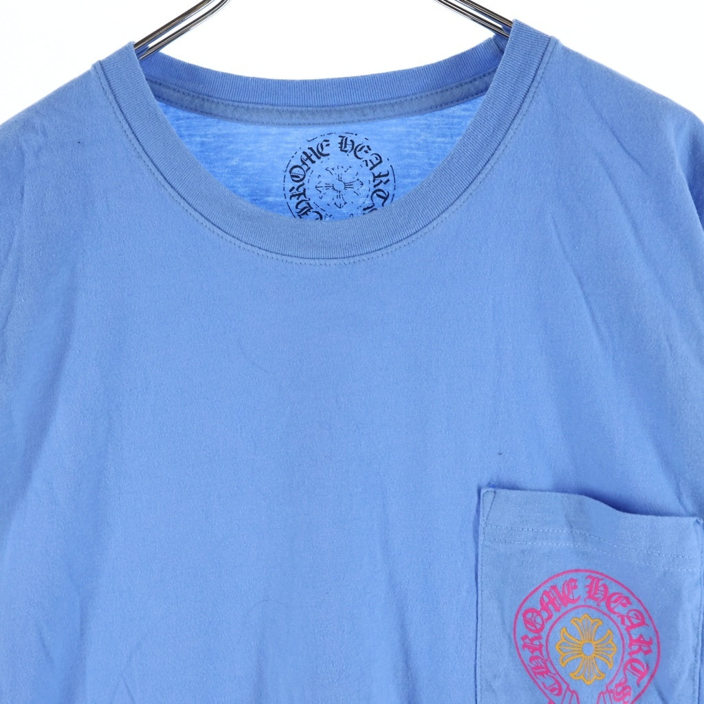 CHROME HEARTS(クロムハーツ) MIAMI Limited Horseshoe Tee マイアミ限定 ホースシュープリント クルーネック半袖Tシャツカットソー ブルー