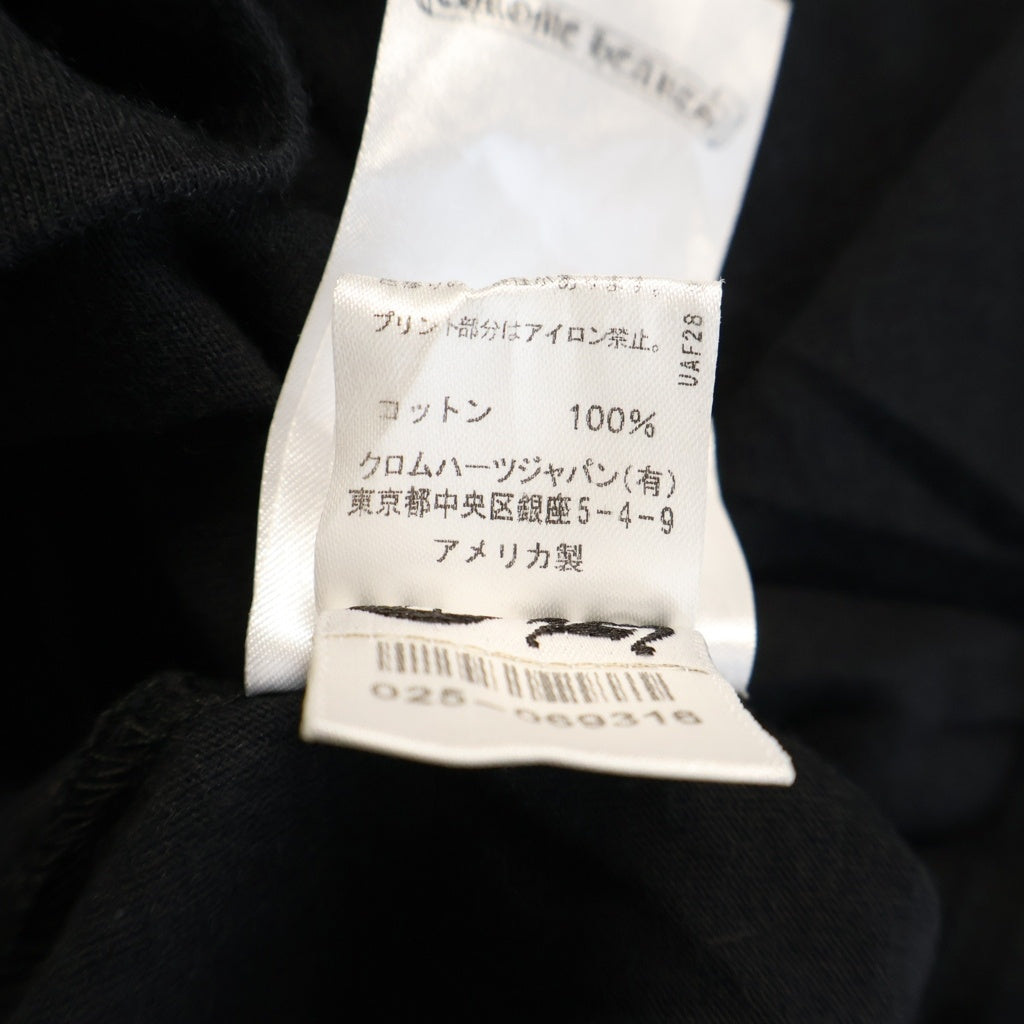 CHROME HEARTS(クロムハーツ) Osaka Back Scroll Label Logo S/S Tee 大阪限定 バックスクロールラベルプリント クルーネック半袖Tシャツカットソー ブラック