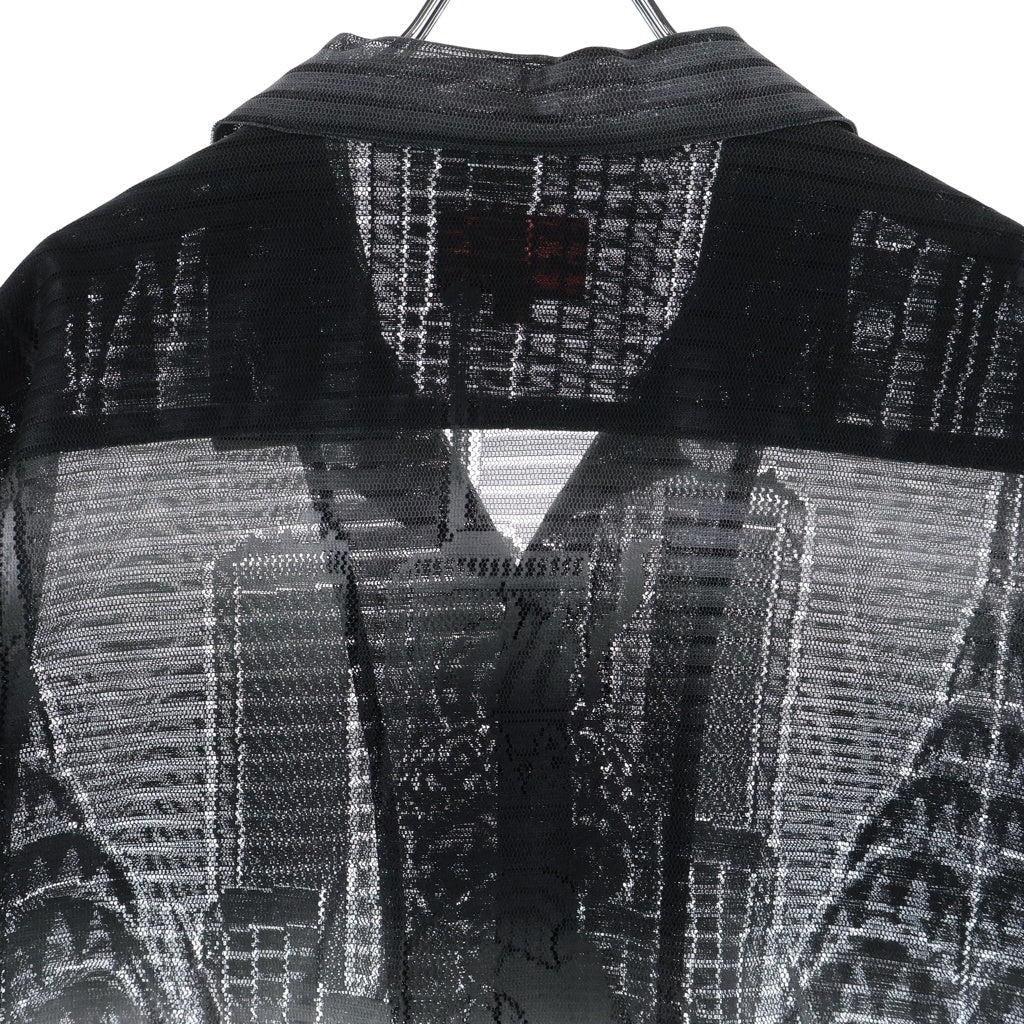 SUPREME(シュプリーム) 21SS Liberty Lace S/S Shirt リバティレース 総レース半袖開襟シャツ ブラック