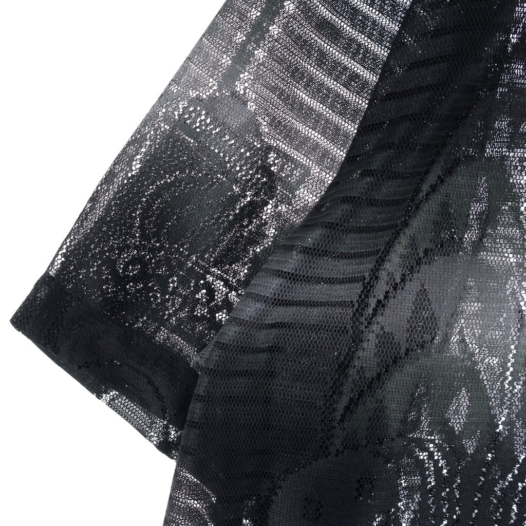 SUPREME(シュプリーム) 21SS Liberty Lace S/S Shirt リバティレース 総レース半袖開襟シャツ ブラック