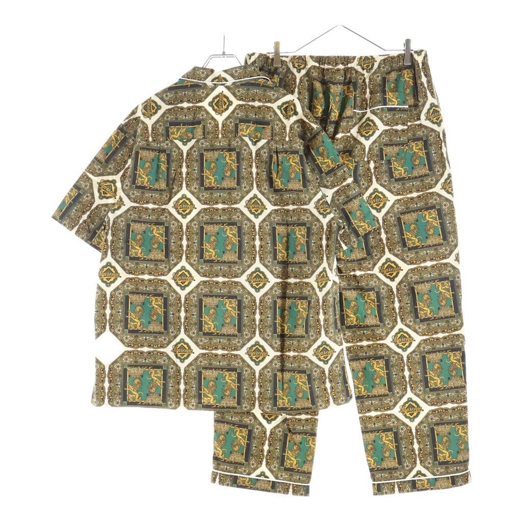 SUPREME(シュプリーム) 22SS Regency Pajama Set Up 総柄 コットン半袖シャツ コットンパンツ パジャマセットアップ マルチカラー