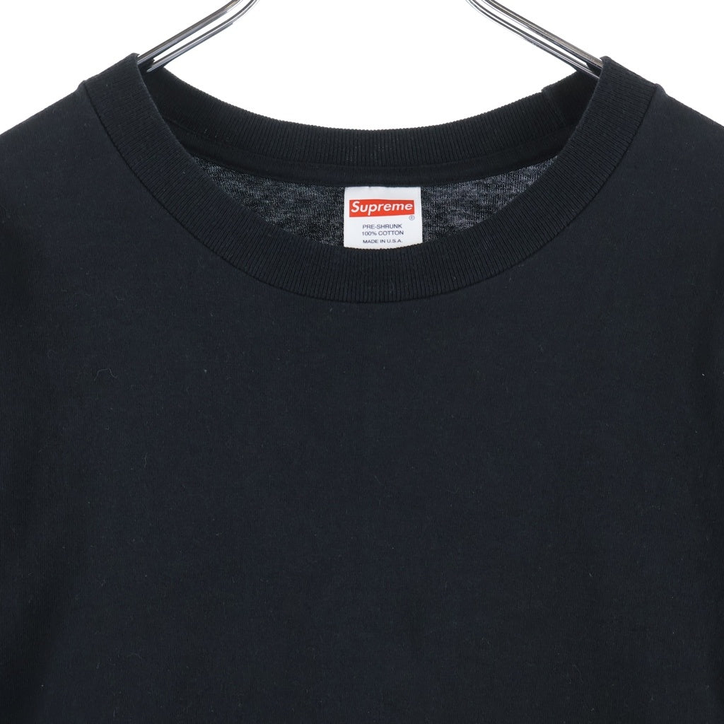 SUPREME(シュプリーム) 21AW ×THRASHER Multi logo L/S Tee ×スラッシャー マルチロゴ クルーネック長袖Tシャツカットソー ブラック