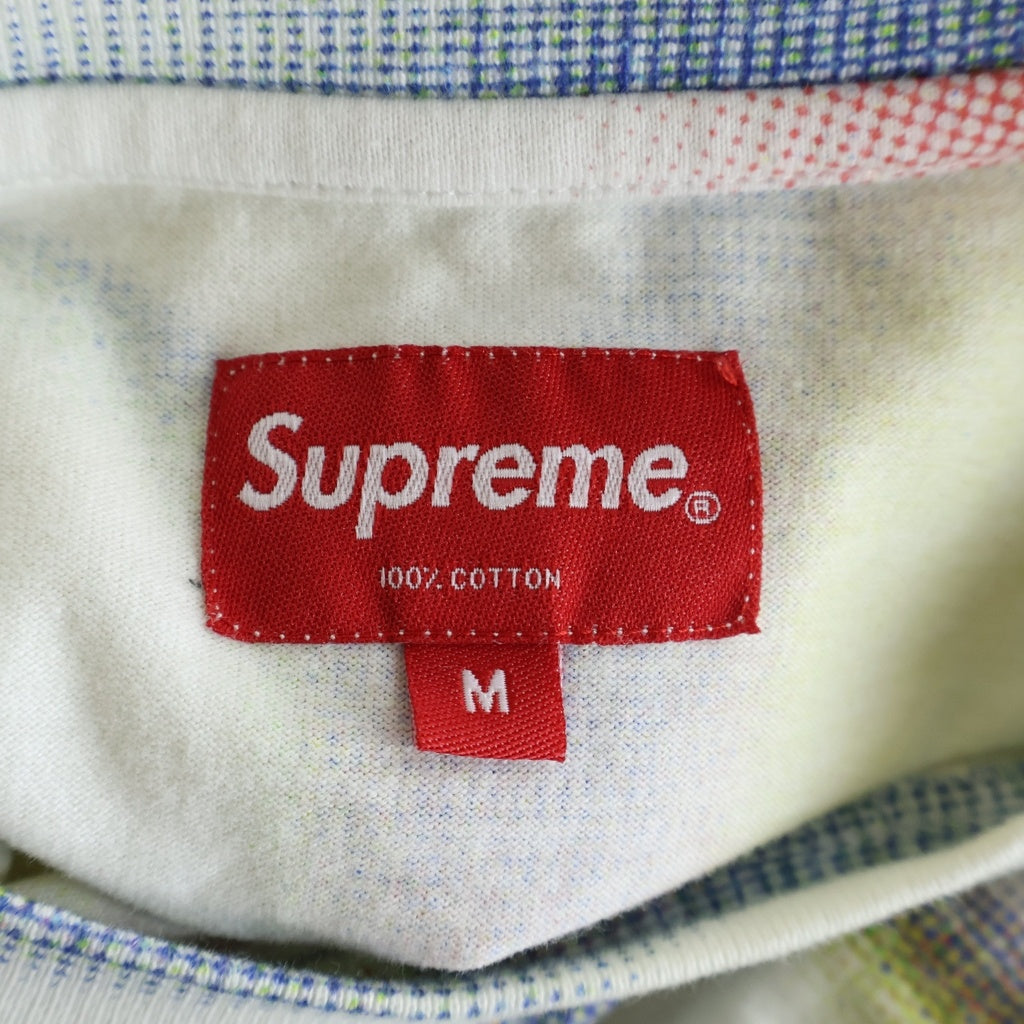 SUPREME(シュプリーム) 21SS Half Tone L/S Tee 総柄プリント クルーネック長袖Tシャツカットソー マルチカラー