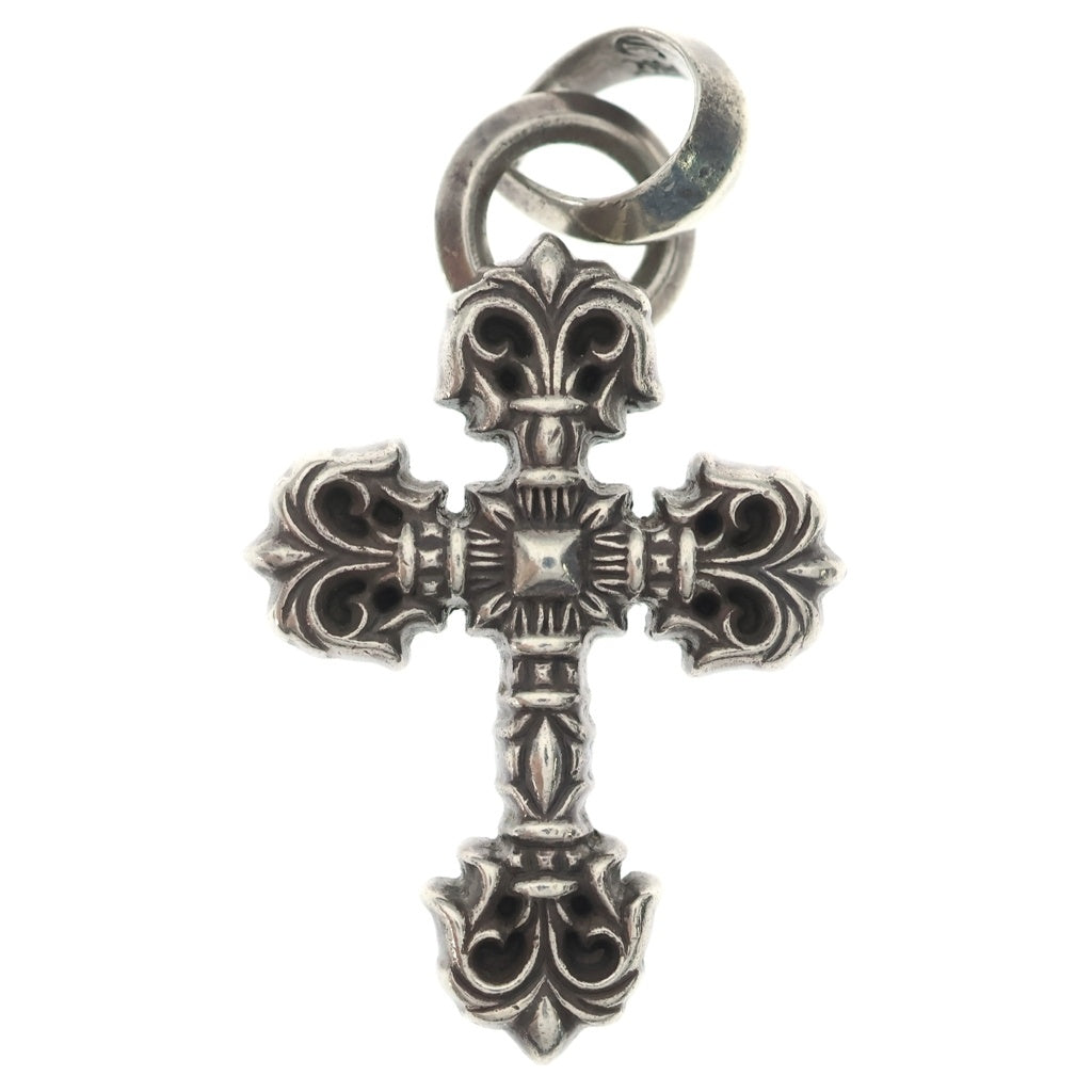 CHROME HEARTS(クロムハーツ) FILIG CROSS-XSM W BALE フィリグリークロスXSベイル wベイル ネックレストップ シルバー BCA262