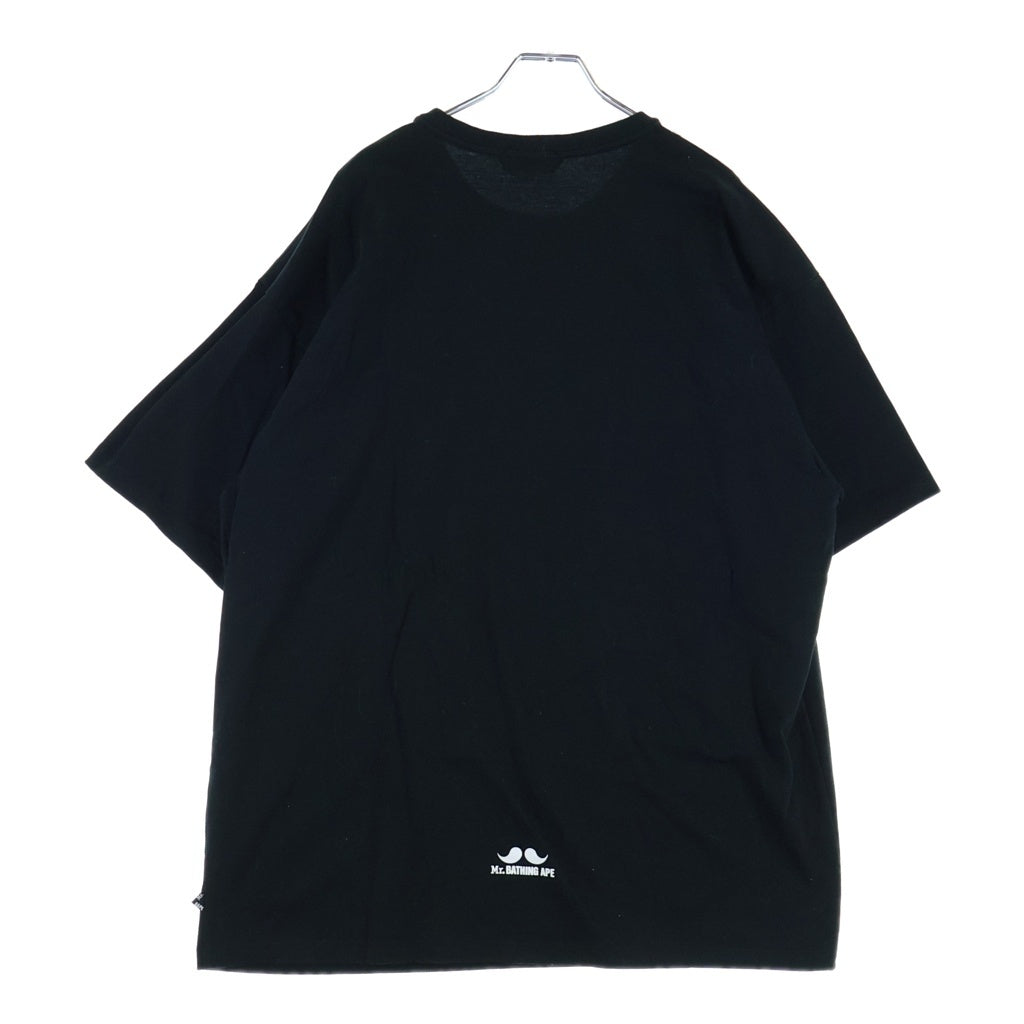 A BATHING APE(アベイシングエイプ) MBA ロゴプリント クルーネック半袖Tシャツカットソー ブラック 7M20-109-317