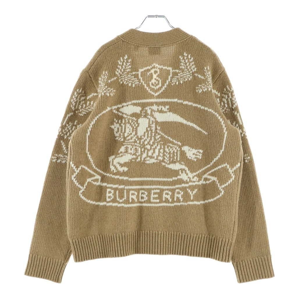 BURBERRY LONDON(バーバリーロンドン) Anwell EKD Cardigan バックロゴ ウール編み込み カーディガン ブラウン レディース 8058762