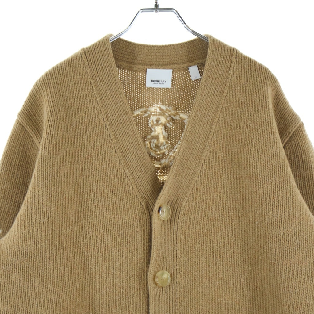 BURBERRY LONDON(バーバリーロンドン) Anwell EKD Cardigan バックロゴ ウール編み込み カーディガン ブラウン レディース 8058762